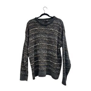 Vintage Cambridge Classics Men's Chevron Pullover Sweater Size L Multicolor